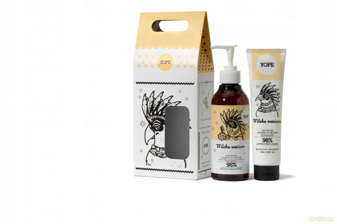 YOPE Zestaw prezentowy Mleko Owsiane (szampon 300 ml + odżywka do włosów 170 ml)