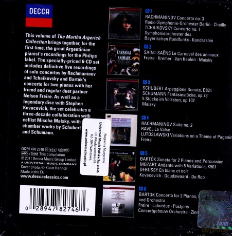 Martha Argerich: The Collection 4. Complete Philips Recordings [BOX] [6CD]