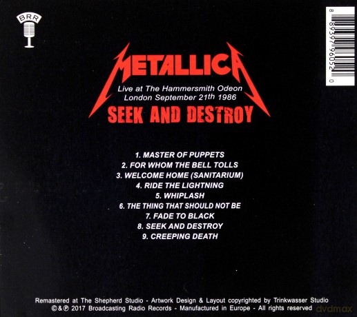 Metallica: Fade To Black: Live At The Hammersmith Odeon [CD]