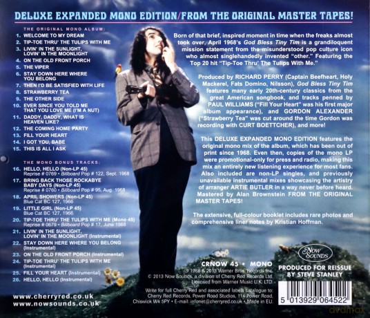Tiny Tim: God Bless Tiny Tim (Expanded Deluxe Mono) [CD]