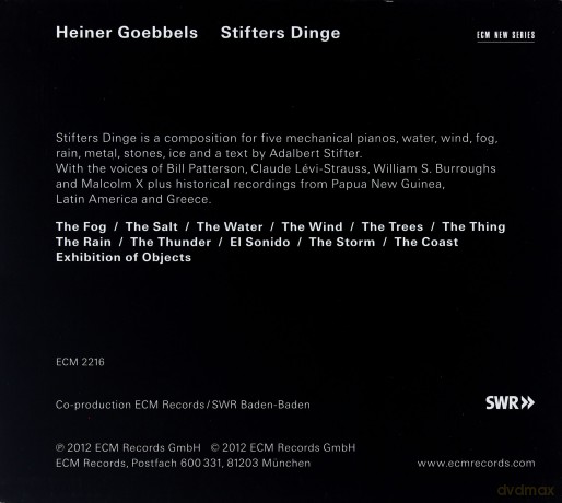 Heiner Goebbels: Stifters Dinge [CD]