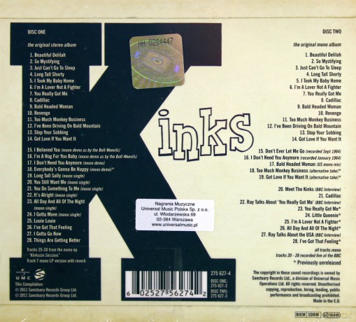 Kinks: Kinks (digipack) [2CD]