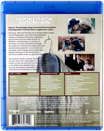 Brokeback Mountain (Tajemnica) [Blu-Ray]