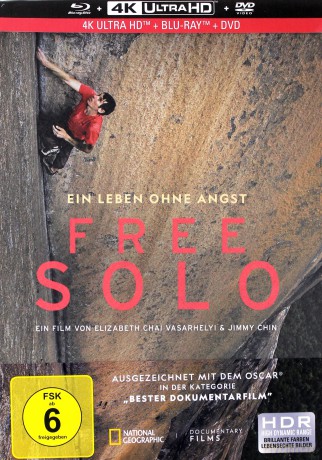 Free Solo (Free Solo: ekstremalna wspinaczka) (Limited) [Blu-Ray 4K]+[Blu-Ray]+[DVD]
