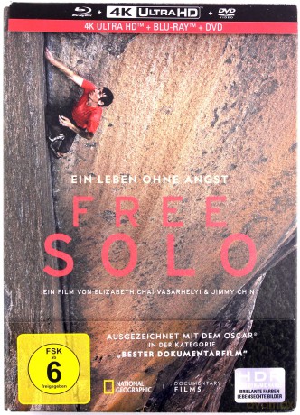 Free Solo (Free Solo: ekstremalna wspinaczka) (Limited) [Blu-Ray 4K]+[Blu-Ray]+[DVD]