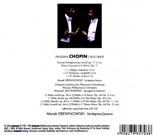 Fryderyk Chopin: Chopin Koncert Fortepianowy [CD]