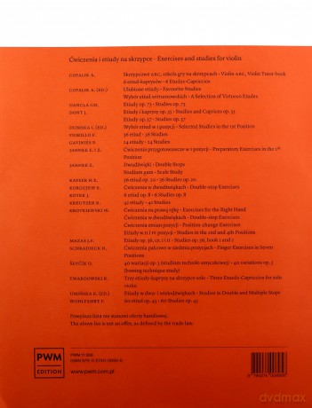 42 etiudy na skrzypce solo - Rodolphe Kreutzer [KSIĄŻKA]