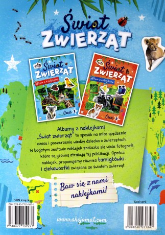 Album z naklejkami. Świat zwierząt cz. 1 [KSIĄŻKA]