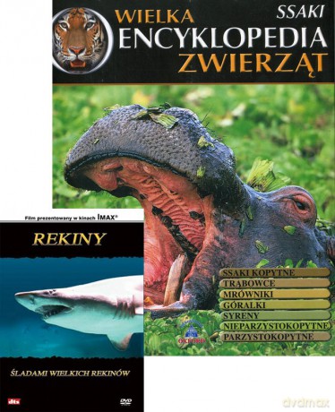 Wielka Encyklopedia Zwierząt 07 Ssaki / Rekiny: śladami wielkich rekinów [książka]+[DVD]