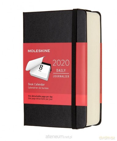 Kalendarz 2020 dzienny 12M. na biurko czarny [KALENDARZ]