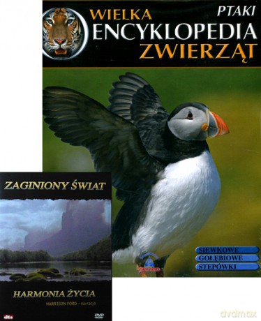 Wielka Encyklopedia Zwierząt 12 Ptaki / Zaginiony Świat: Harmonia Życia  [książka]+[DVD]