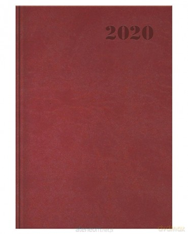 Kalendarz 2020 książkowy A5 Standard bordo [KALENDARZ]