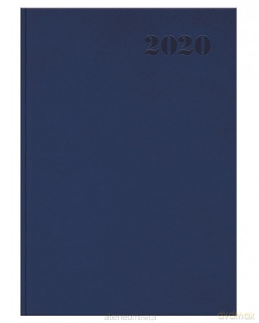 Kalendarz 2020 książkowy A5 Standard granatowy [KALENDARZ]