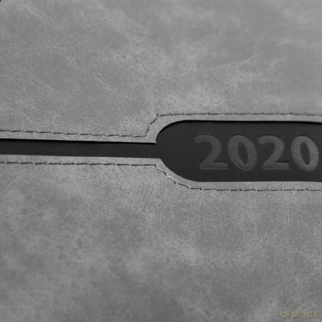 Kalendarz 2020 książkowy A5 szary 6-GR [KALENDARZ]