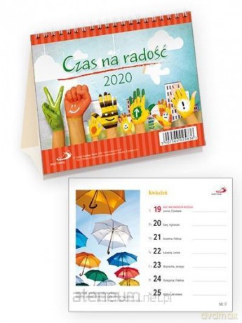 Kalendarz 2020 na biurko - Czas na radość [KALENDARZ]