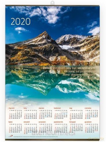 Kalendarz 2020 Plakatowy średni - Góry [KALENDARZ]