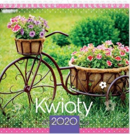 Kalendarz 2020 planszowy 32x32 Kwiaty [KALENDARZ]