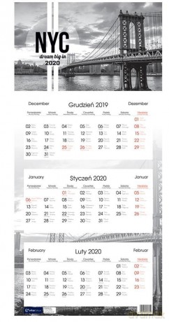Kalendarz 2020 Trójdzielny Miasta [KALENDARZ]