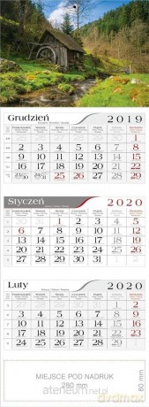 Kalendarz 2020 Trójdzielny Młyn [KALENDARZ]