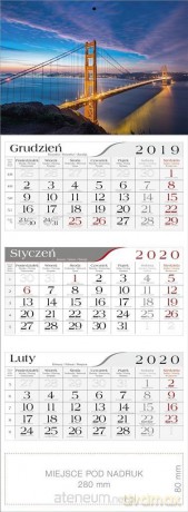 Kalendarz 2020 Trójdzielny Most [KALENDARZ]