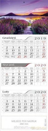 Kalendarz 2020 Trójdzielny Nostalgia [KALENDARZ]