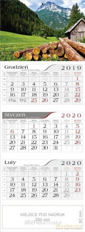 Kalendarz 2020 Trójdzielny Podhale [KALENDARZ]