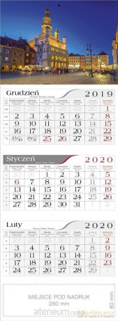 Kalendarz 2020 Trójdzielny Poznań [KALENDARZ]
