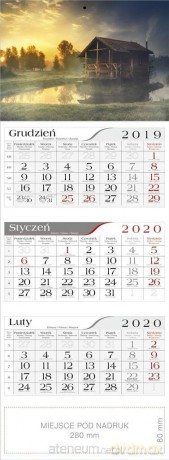 Kalendarz 2020 Trójdzielny Przystań [KALENDARZ]