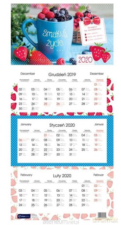 Kalendarz 2020 Trójdzielny Smakuj życie [KALENDARZ]