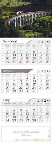 Kalendarz 2020 Trójdzielny Wiadukt [KALENDARZ]