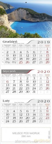 Kalendarz 2020 Trójdzielny Zatoka Wraku [KALENDARZ]