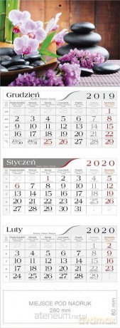 Kalendarz 2020 Trójdzielny Zen [KALENDARZ]