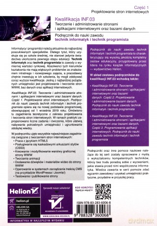 Kwalifikacja INF.03 Tworzenie i administrowanie stronami i aplikacjami internetowymi cz.1 - Jolanta Pokorska [KSIĄŻKA]