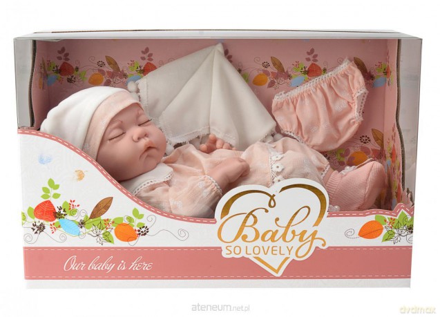Lalka gumowa - ubranko morelowe 38 cm