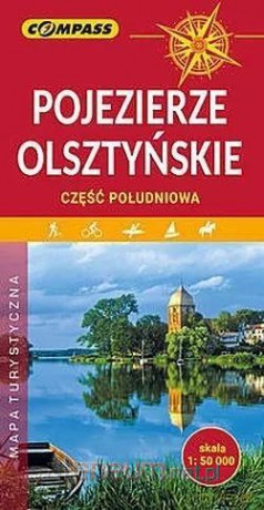 Mapa turystyczna - Pojezierze Olsztyńskie część południowa