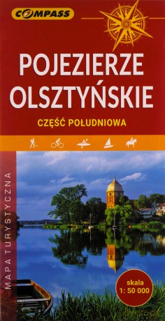 Mapa turystyczna - Pojezierze Olsztyńskie część południowa