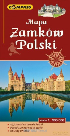 Mapa turystyczna - Zamków Polski