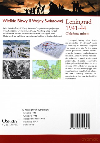 Wielkie Bitwy II Wojny Światowej 42: Leningrad 1941 - 44 Oblężone miasto [książka]+[DVD]