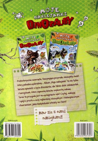 Moje naklejanki. Dinozaury cz. 2 [KSIĄŻKA]