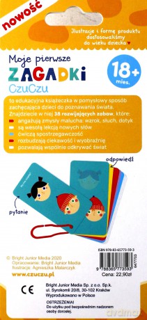 Moje pierwsze zagadki CzuCzu 18 mies+ [KSIĄŻKA]