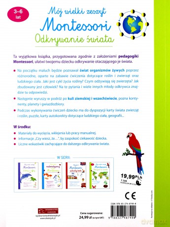 Mój wielki zeszyt. Montessori. Odkrywanie świata [KSIĄŻKA]