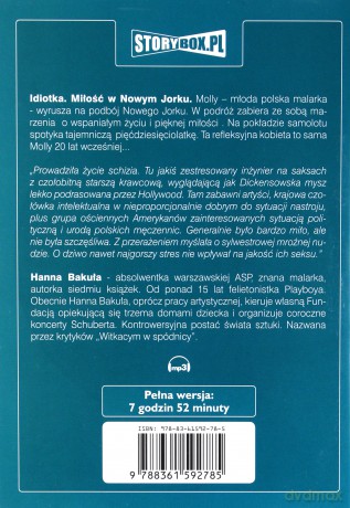 Idiotka. Miłość w Nowym Jorku - Hanna Bakuła [AUDIOBOOK] [CD-MP3]