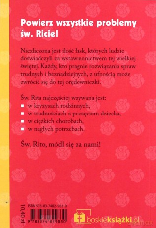 Nowenny za wstawiennictwem św. Rity - Anna Matusiak [KSIĄŻKA]