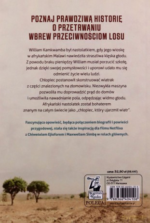 O chłopcu, który ujarzmił wiatr - William Kamkwamba, Bryan Mealer [KSIĄŻKA]