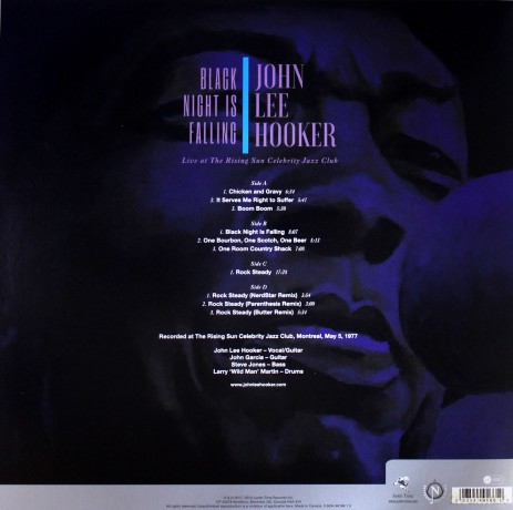 John Lee Hooker: Black Night Is Falling Live At The Rising Sun Celebrity Jazz Club (Collector's Edition) [2xWinyl]