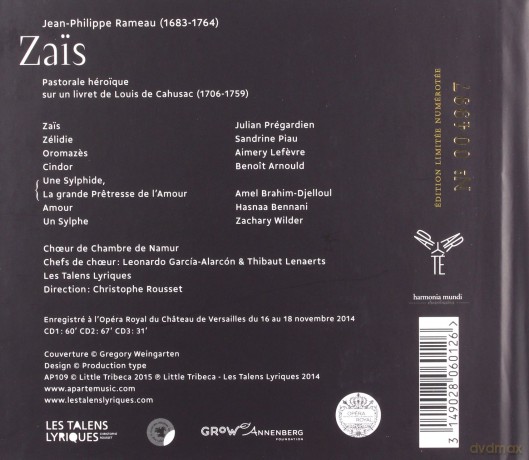 Rameau: Les Talens Lyriques Rousset [3CD]