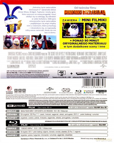 Sekretne życie zwierzaków domowych 2 (steelbook) [Blu-Ray 4K]+[Blu-Ray]