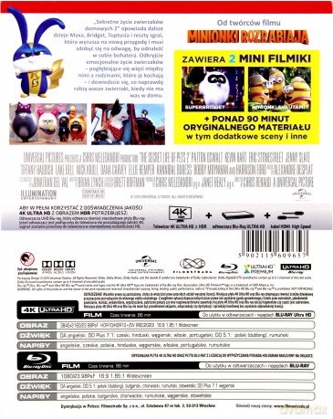 Sekretne życie zwierzaków domowych 2 (steelbook) [Blu-Ray 4K]+[Blu-Ray]