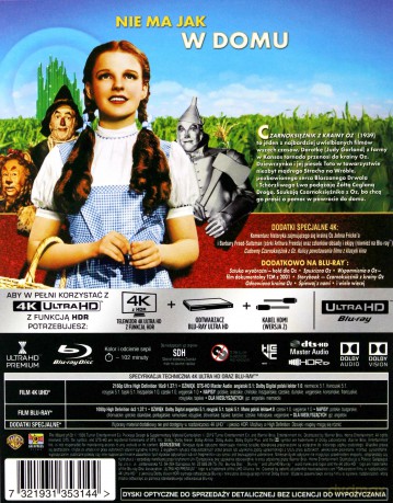 Czarnoksiężnik z Krainy OZ [Blu-Ray 4K]+[Blu-Ray]