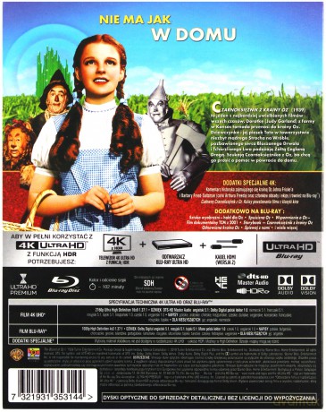 Czarnoksiężnik z Krainy OZ [Blu-Ray 4K]+[Blu-Ray]
